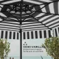 Sombrilla de Jardín Inclinable Ø263 cm con Protección UV30+ Techo Doble Ventilado y Manivela para Patio Jardín y Piscina