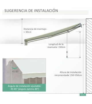 Toldo Manual Plegable