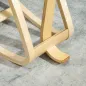 Silla Ergonómica de Rodillas con Respaldo Cojines Acolchados Marco de Madera para una Mejor Postura Oficina Crema