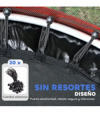 Cama Elástica Infantil Ø160 cm Trampolín para Niños de 3-6 Años con Red de Seguridad Patas en Forma de L Multicolor