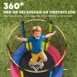 Cama Elástica Infantil Ø160 cm Trampolín para Niños de 3-6 Años con Red de Seguridad Patas en Forma de L Multicolor