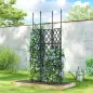 Enrejado de Jardín Plegable Soporte para Plantas Trepadoras con Montaje DIY y Marco de Acero 85x197 cm Negro Enrejado de Jardín Plegable Soporte para Plantas Trepadoras con Montaje DIY y Marco de Acero 85x197 cm Negro