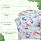 Sillón Infantil para +18 Meses con Estampado de Dinosaurios Acolchado de Espuma y Franela 50x39x44 cm Multicolor Sillón Infantil para +18 Meses con Estampado de Dinosaurios Acolchado de Espuma y Franela 50x39x44 cm Multicolor