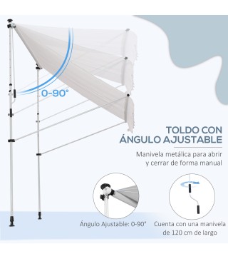 Toldo Manual Retráctil