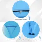 Tienda de Ducha Pop Up con Protección UV Techo Impermeable y Asa para Camping Playa 100x100x185 cm Azul