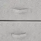 Cómoda con 4 Cajones de Tela, Cómoda para Dormitorio, Marco de Acero, Cajonera para Salón, Oficina, Vestidor, Gris