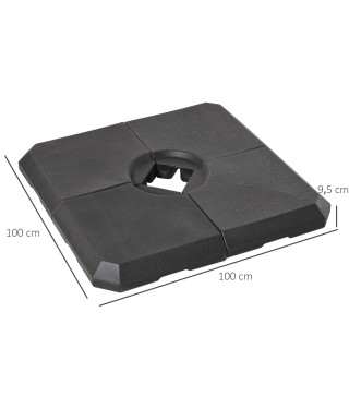 4 Piezas de Base para Sombrilla