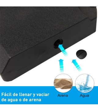 4 Piezas de Base para Sombrilla