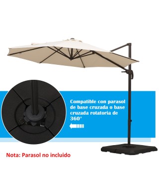 4 Piezas de Base para Sombrilla
