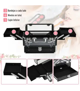 Maletín de Maquillaje Portátil