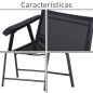 Conjunto de 2 Sillas Plegables Conjunto de 2 Sillas Plegables
