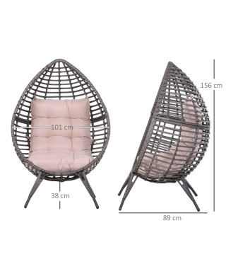 Sillón de Exterior de Ratán
