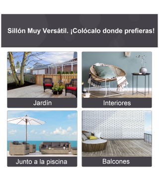 Sillón de Exterior de Ratán