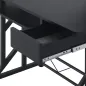Mesa de Escritorio Mesa de Estudio con Bandeja de Teclado y Cajón Mesa de Ordenador para Despacho 90x50x100 cm Negro