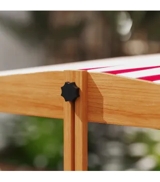 Arenero de Madera para Niños con Techo Regulable con Juguetes de Cocina Juego para Niños 3-7 Años 114x110x110 cm Marrón