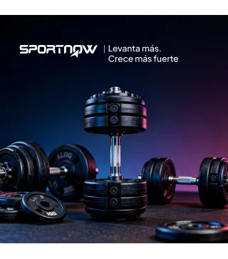 Mancuerna Ajustable 5 en 1 de 5 a 25 kg con Base de Almacenamiento y Mango Antideslizante para Casa Gimnasio Multicolor