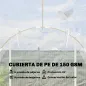 Invernadero de Túnel 3x2x2 m con 2 Puertas Enrollables Estructura de Acero Galvanizado Cubierta PE Anti-UV Transparente