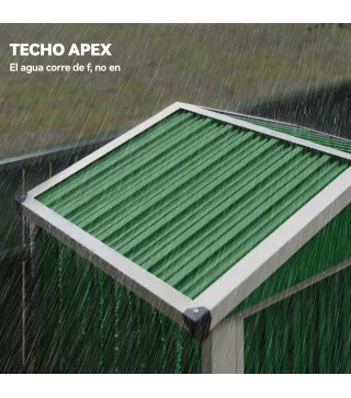 Cobertizo de Jardín Exterior 1,1 m² 133x87x178 cm con 2 Puertas Correderas Techo Inclinado y Guantes Verde