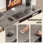 Mesa de Ordenador 120x50 cm Escritorio de Ordenador Industrial con Compartimento y 2 Cajones para Oficina Gris Claro