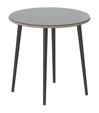 Mesa de Comedor de Jardín con Tablero de Vidrio Templado con Borde de Ratán Estructura de Acero 80x80x74 cm Gris