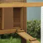 Gallinero de Madera Exterior Jaula para 2-4 Gallinas con Corral de Alambre Techos Asfálticos Nido Bandeja Extraíble y Rampa 200x