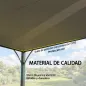 Pérgola de Jardín 3x4 m con Protección UPF 50+ Gazebo con Techo Ajustable Estructura de Aluminio para Exterior Gris
