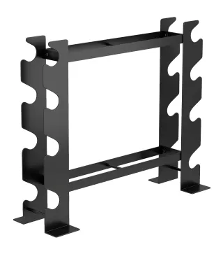 Soporte para Mancuernas de 4 Niveles Estante de Pesas de Acero Resistente para Gimnasio Casa Carga 200 kg 70x21x55 cm