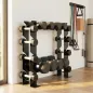Soporte para Mancuernas de 4 Niveles Estante de Pesas de Acero Resistente para Gimnasio Casa Carga 200 kg 70x21x55 cm