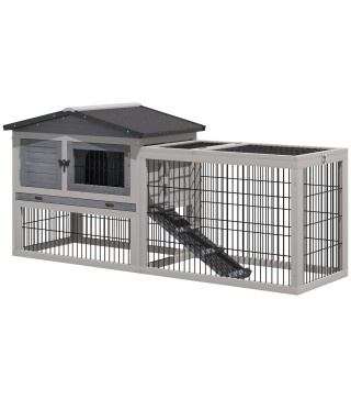 Casa para conejos de madera