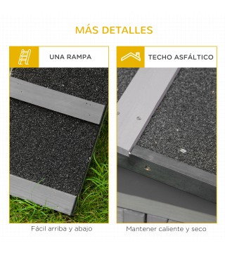 Casa para conejos de madera