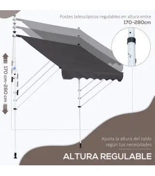 Toldo Manual Retráctil