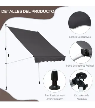 Toldo Manual Retráctil
