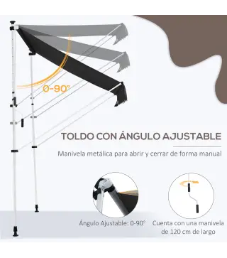 Toldo Manual Retráctil