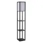 Lámpara de Pie de Madera con 3 Estantes de Almacenaje para Bombilla E27 Potencia Máx. 40W Lámpara Moderna para Salón Dormitorio Lámpara de Pie de Madera con 3 Estantes de Almacenaje para Bombilla E27 Potencia Máx. 40W Lámpara Moderna para Salón Dormitorio