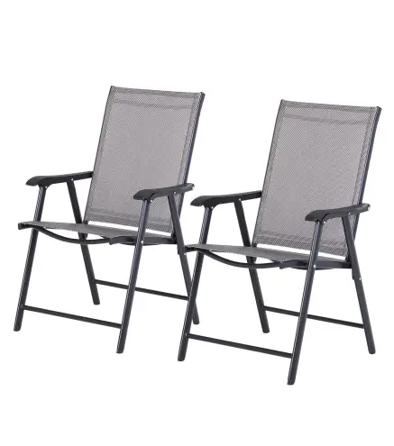 Conjunto de 2 Sillas Plegables