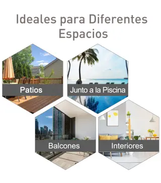 Conjunto de 2 Sillas Plegables