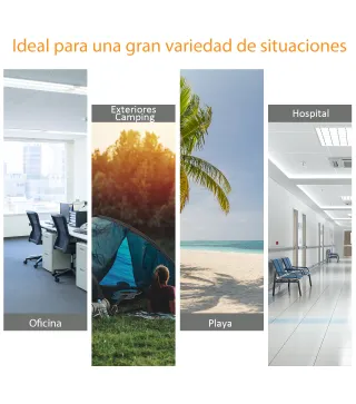 Cama de Acampada con 1 Bolsillo Lateral Bolsa de Transporte y Marco de Acero Carga 150 kg 190x68x52 cm Negro