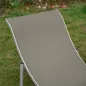 Conjunto de 2 Tumbonas de Jardín Tumbonas Plegables con Marco de Aluminio Texteline para Piscina Patio 165x61x63 cm Gris
