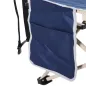 Cama de Acampada con 1 Bolsillo Lateral Bolsa de Transporte y Marco de Acero Carga 150 kg 190x68x52 cm Azul
