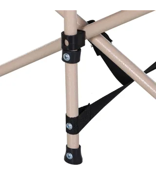 Cama de Acampada con 1 Bolsillo Lateral Bolsa de Transporte y Marco de Acero Carga 150 kg 190x68x52 cm Azul