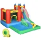 Castillo Inflable para Niños +3 Años con Tobogán Trampolín Piscina y Bolsa de Transporte 330x245x215 cm Multicolor