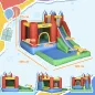 Castillo Inflable para Niños +3 Años con Tobogán Trampolín Piscina y Bolsa de Transporte 330x245x215 cm Multicolor