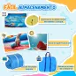 Castillo Inflable para Niños +3 Años con Tobogán Trampolín Piscina y Bolsa de Transporte 330x245x215 cm Multicolor