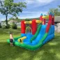 Castillo Inflable para Niños +3 Años con Tobogán Trampolín Piscina y Bolsa de Transporte 330x245x215 cm Multicolor