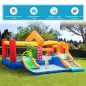 Castillo Hinchable con 2 Toboganes 2 Camas de Salto y Piscina para Niños +3 Años Incluye Inflador y Bolsa de Transporte para Int