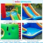Castillo Hinchable con 2 Toboganes 2 Camas de Salto y Piscina para Niños +3 Años Incluye Inflador y Bolsa de Transporte para Int