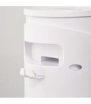 Ventilador de Torre Oscilante 45W con Control Remoto Temporizador de 12 h 3 Velocidades Pantalla LED Ø31,5x93 cm Blanco