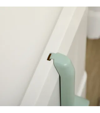 Arenero Cerrado para Gatos Caja de Arena para Gatos con Bandeja Extraíble Pala y Filtro Desodorizante 50x40x40 cm Blanco