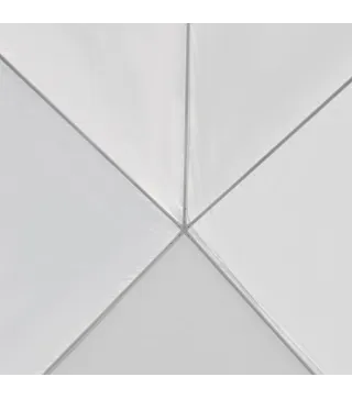 Cenador Desmontable de Exterior 6x3 m con 4 Ventanas 2 Puertas con Cremallera 6 Paredes Laterales e Impermeable Blanco