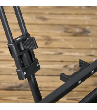 Carro Plegable con Bolsa Térmica Desmontable Longitud y Ángulo del Mango Ajustables y Bolsa de Transporte Negro